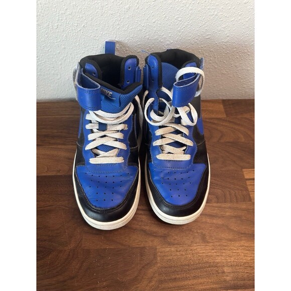 Nike Court Borough Mid 2 DM8872-001 Blue Casual Shoes Sneakers Size 6.5Y - Picture 3 of 12